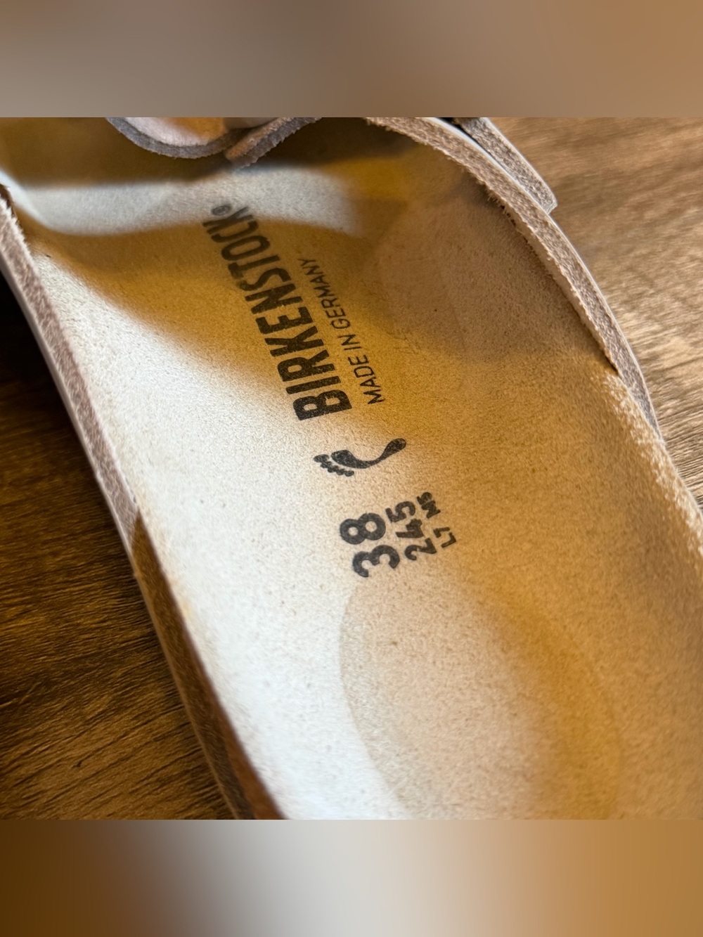 NWOB Birkenstock Arizona split gray sandals Women’s size 7 - Picture 8 of 14
